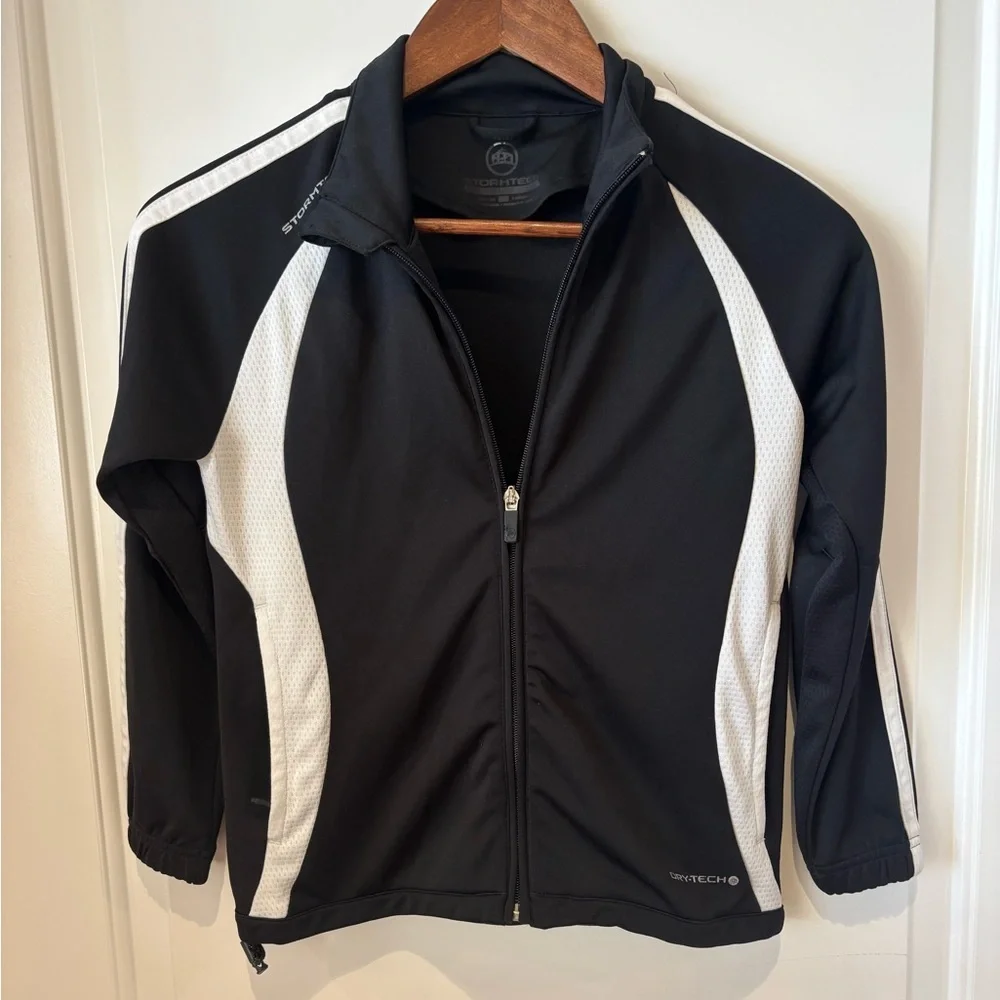 Stormtech Youth Medium Black Track Jacket StretchTech Full Zip